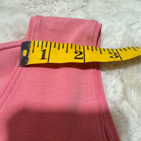 EILEEN FISHER Tank Top PS Stretch Jersey Scoop Neck Sleeveless Peachy Hue - Picture 4 of 9